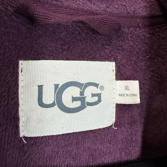 UGG Duffield Ii Shawl Collar Wrap Robe Wild Grape In Purple Soft Loungewear XL - Picture 12 of 15